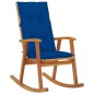 vidaXL Sedia a Dondolo con Cuscini in Legno Massello di Acacia vidaXL Sedia a Dondolo con Cuscini in Legno Massello di Acacia