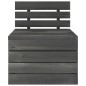 vidaXL Set Divani da Giardino su Pallet 5 pz Legno Pino Grigio Scuro vidaXL Set Divani da Giardino su Pallet 5 pz Legno Pino Grigio Scuro