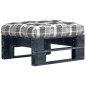vidaXL Ottomana da Giardino Pallet in Legno di Pino Impregnato Nero vidaXL Ottomana da Giardino Pallet in Legno di Pino Impregnato Nero