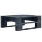 vidaXL Ottomana da Giardino Pallet in Legno di Pino Impregnato Nero vidaXL Ottomana da Giardino Pallet in Legno di Pino Impregnato Nero
