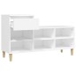 Scarpiera Bianca 102x36x60 cm in Legno Multistrato Scarpiera Bianca 102x36x60 cm in Legno Multistrato