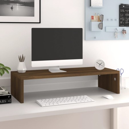Supporto Monitor Rovere Marrone 60x23,5x12 cm Legno Multistrato