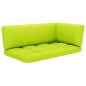 vidaXL Divano Angolare da Giardino Pallet Legno Pino Impregnato Verde vidaXL Divano Angolare da Giardino Pallet Legno Pino Impregnato Verde