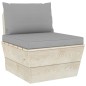 vidaXL Set Divani da Giardino su Pallet 11 pz con Cuscini Legno Abete vidaXL Set Divani da Giardino su Pallet 11 pz con Cuscini Legno Abete