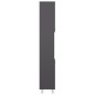 Armadio da Bagno Grigio Lucido 30x30x179 cm in Truciolato Armadio da Bagno Grigio Lucido 30x30x179 cm in Truciolato