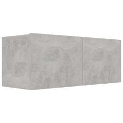 Mobile TV Grigio Cemento 80x30x30 cm in Truciolato