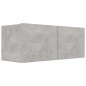 Mobile TV Grigio Cemento 80x30x30 cm in Truciolato Mobile TV Grigio Cemento 80x30x30 cm in Truciolato