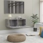 Mobile TV Grigio Cemento 80x30x30 cm in Truciolato Mobile TV Grigio Cemento 80x30x30 cm in Truciolato