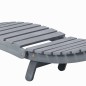 vidaXL Sdraio con Cuscino Grigia in Legno Massello di Acacia vidaXL Sdraio con Cuscino Grigia in Legno Massello di Acacia