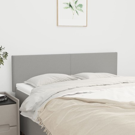 vidaXL Testiere 2 pz Grigio Chiaro 72x5x78/88 cm in Tessuto