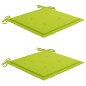 vidaXL Sedie da Giardino Pieghevoli 2 pz con Cuscini in Bambù vidaXL Sedie da Giardino Pieghevoli 2 pz con Cuscini in Bambù