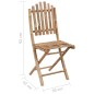 vidaXL Sedie da Giardino Pieghevoli 2 pz con Cuscini in Bambù vidaXL Sedie da Giardino Pieghevoli 2 pz con Cuscini in Bambù