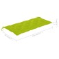 vidaXL Panca da Giardino con Cuscino 120 cm in Bambù vidaXL Panca da Giardino con Cuscino 120 cm in Bambù