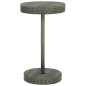 vidaXL Set Bar da Giardino 3 pz con Cuscini in Polyrattan Grigio vidaXL Set Bar da Giardino 3 pz con Cuscini in Polyrattan Grigio