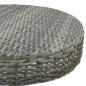 vidaXL Set Bar da Giardino 3 pz con Cuscini in Polyrattan Grigio vidaXL Set Bar da Giardino 3 pz con Cuscini in Polyrattan Grigio