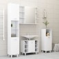 vidaXL Mobile da Bagno Bianco 30x30x179 cm in Legno Multistrato vidaXL Mobile da Bagno Bianco 30x30x179 cm in Legno Multistrato