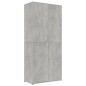 Scarpiera Grigio Cemento 80x39x178 cm in Truciolato Scarpiera Grigio Cemento 80x39x178 cm in Truciolato