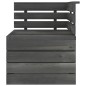 vidaXL Set Divani da Giardino su Pallet 6 pz Legno Pino Grigio Scuro
