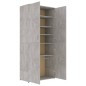 Scarpiera Grigio Cemento 80x39x178 cm in Truciolato Scarpiera Grigio Cemento 80x39x178 cm in Truciolato