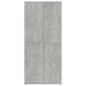 Scarpiera Grigio Cemento 80x39x178 cm in Truciolato Scarpiera Grigio Cemento 80x39x178 cm in Truciolato