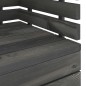 vidaXL Set Divani da Giardino su Pallet 12 pz Legno Pino Grigio Scuro vidaXL Set Divani da Giardino su Pallet 12 pz Legno Pino Grigio Scuro