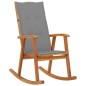 vidaXL Sedia a Dondolo con Cuscini in Legno Massello di Acacia vidaXL Sedia a Dondolo con Cuscini in Legno Massello di Acacia