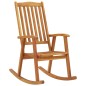 vidaXL Sedia a Dondolo con Cuscini in Legno Massello di Acacia vidaXL Sedia a Dondolo con Cuscini in Legno Massello di Acacia