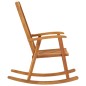 vidaXL Sedia a Dondolo con Cuscini in Legno Massello di Acacia vidaXL Sedia a Dondolo con Cuscini in Legno Massello di Acacia