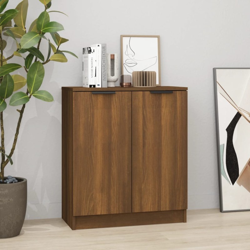 vidaXL Credenza Rovere Marrone 60x30x70 cm in Legno tecnico vidaXL Credenza Rovere Marrone 60x30x70 cm in Legno tecnico
