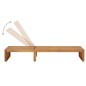 vidaXL Lettino Prendisole con Cuscino in Legno Massello di Acacia vidaXL Lettino Prendisole con Cuscino in Legno Massello di Acacia