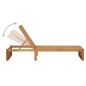 vidaXL Lettino Prendisole con Cuscino in Legno Massello di Acacia vidaXL Lettino Prendisole con Cuscino in Legno Massello di Acacia