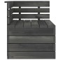 vidaXL Set Divani da Giardino su Pallet 9 pz Legno Pino Grigio Scuro