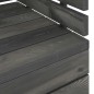 vidaXL Set Divani da Giardino su Pallet 9 pz Legno Pino Grigio Scuro