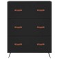 vidaXL Credenza Nera 69,5x34x180 cm in Legno Multistrato vidaXL Credenza Nera 69,5x34x180 cm in Legno Multistrato