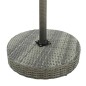 vidaXL Set Bar da Giardino 3 pz con Cuscini in Polyrattan Grigio vidaXL Set Bar da Giardino 3 pz con Cuscini in Polyrattan Grigio