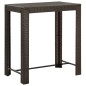 vidaXL Set da Bar da Giardino 7 pz con Cuscini in Polyrattan Marrone vidaXL Set da Bar da Giardino 7 pz con Cuscini in Polyrattan Marrone
