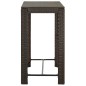 vidaXL Set da Bar da Giardino 7 pz con Cuscini in Polyrattan Marrone vidaXL Set da Bar da Giardino 7 pz con Cuscini in Polyrattan Marrone