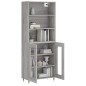 vidaXL Credenza Grigio Sonoma 69,5x34x180 cm in Legno Multistrato vidaXL Credenza Grigio Sonoma 69,5x34x180 cm in Legno Multistrato