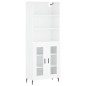 vidaXL Credenza Bianco Lucido 69,5x34x180 cm in Legno Multistrato vidaXL Credenza Bianco Lucido 69,5x34x180 cm in Legno Multistrato