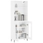 vidaXL Credenza Bianco Lucido 69,5x34x180 cm in Legno Multistrato vidaXL Credenza Bianco Lucido 69,5x34x180 cm in Legno Multistrato