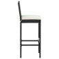 vidaXL Set Bar da Giardino 7 pz con Cuscini in Polyrattan Crema vidaXL Set Bar da Giardino 7 pz con Cuscini in Polyrattan Crema