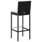 vidaXL Set Bar da Giardino 7 pz con Cuscini in Polyrattan Crema vidaXL Set Bar da Giardino 7 pz con Cuscini in Polyrattan Crema