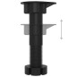 Armadio per Frigo Nero 60x57x207 cm in Legno Multistrato Armadio per Frigo Nero 60x57x207 cm in Legno Multistrato