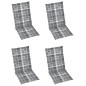 vidaXL Sedie da Giardino Reclinabili 3 pz con Cuscini Massello Acacia vidaXL Sedie da Giardino Reclinabili 3 pz con Cuscini Massello Acacia