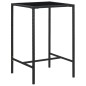 vidaXL Set Bar da Giardino 3 pz con Cuscini Polyrattan Nero vidaXL Set Bar da Giardino 3 pz con Cuscini Polyrattan Nero