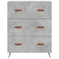 vidaXL Credenza Grigio Cemento 69,5x34x180 cm in Legno Multistrato vidaXL Credenza Grigio Cemento 69,5x34x180 cm in Legno Multistrato