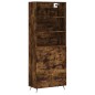 vidaXL Credenza Rovere Fumo 69,5x34x180 cm in Legno Multistrato vidaXL Credenza Rovere Fumo 69,5x34x180 cm in Legno Multistrato