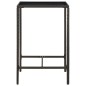 vidaXL Set Bar da Giardino 3 pz con Cuscini Polyrattan Marrone