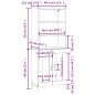 vidaXL Credenza Rovere Fumo 69,5x34x180 cm in Legno Multistrato vidaXL Credenza Rovere Fumo 69,5x34x180 cm in Legno Multistrato