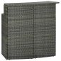 vidaXL Set Bar da Giardino 4 pz con Cuscini Grigio vidaXL Set Bar da Giardino 4 pz con Cuscini Grigio
